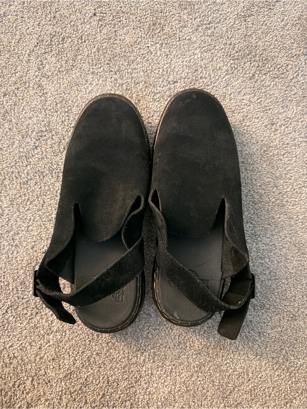Dr. Martens Black Slip-On Mule with Yellow Stitching - Picture 4 of 4